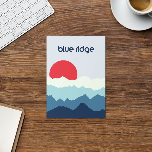 Blue Ridge Greeting card
