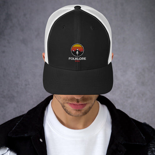Folklore USA Camp Life Orange Trucker Cap