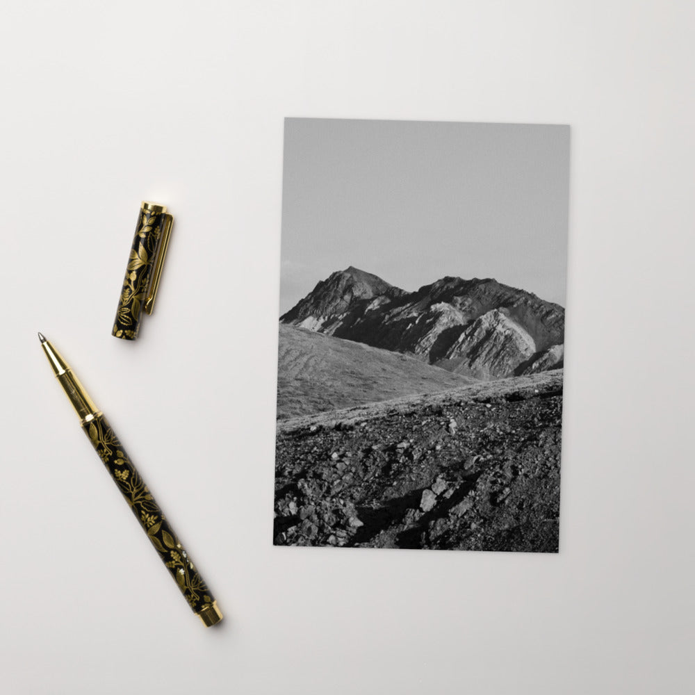 Denali Layers B&W Postcard