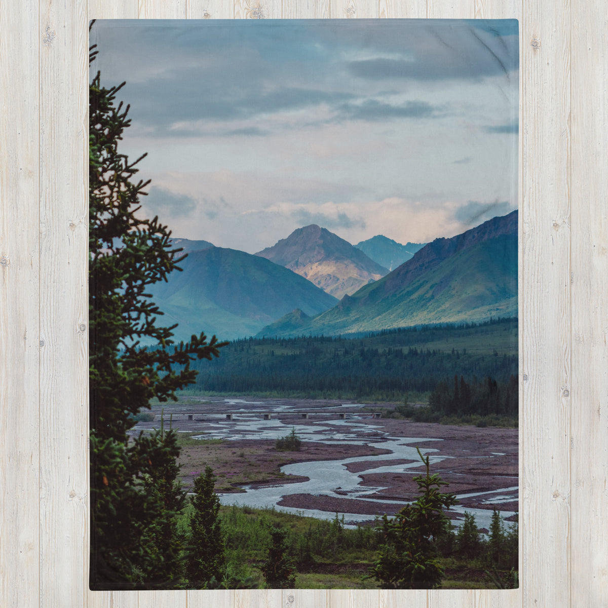Alaskan Dawn Throw Blanket