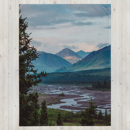 Alaskan Dawn Throw Blanket