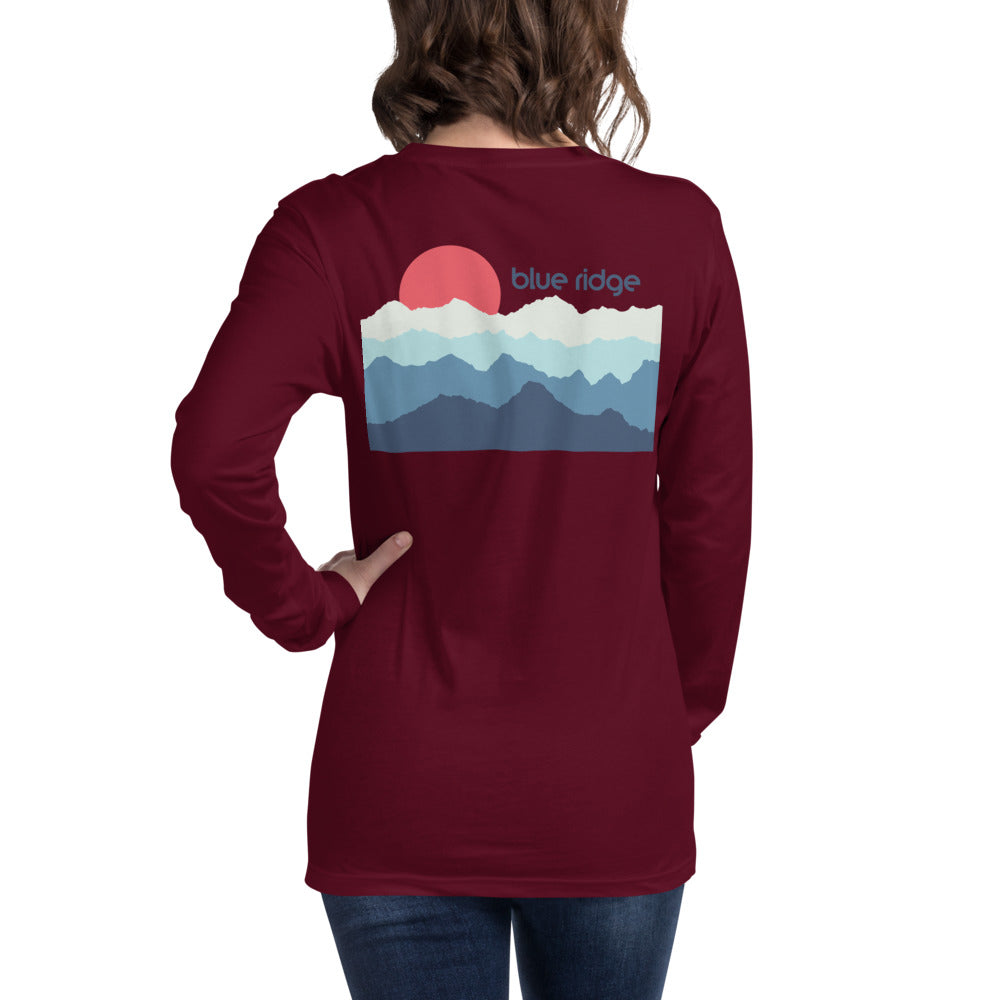 Blue Ridge Mountains #2 Unisex Long Sleeve Tee