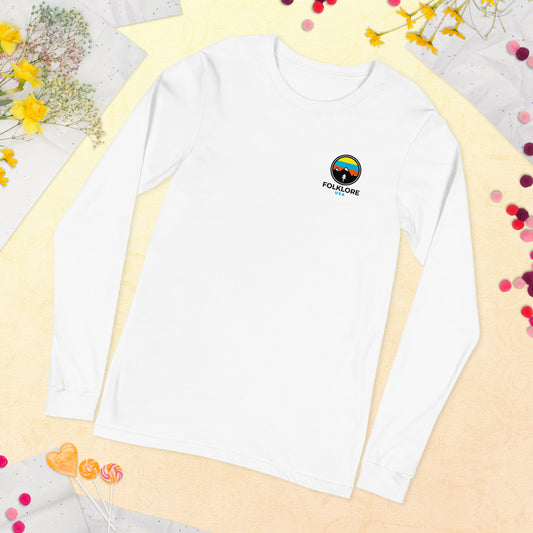 Streetwear Bear Unisex White Long Sleeve Tee