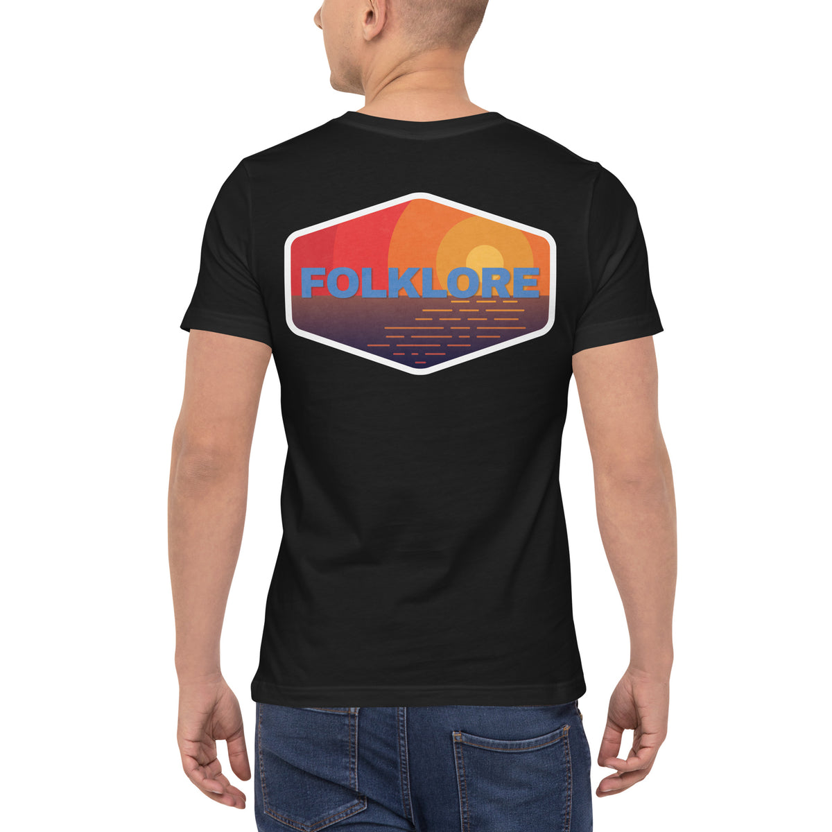 Outdoor Adventure Unisex Pocket Tee (Sunset Shore)