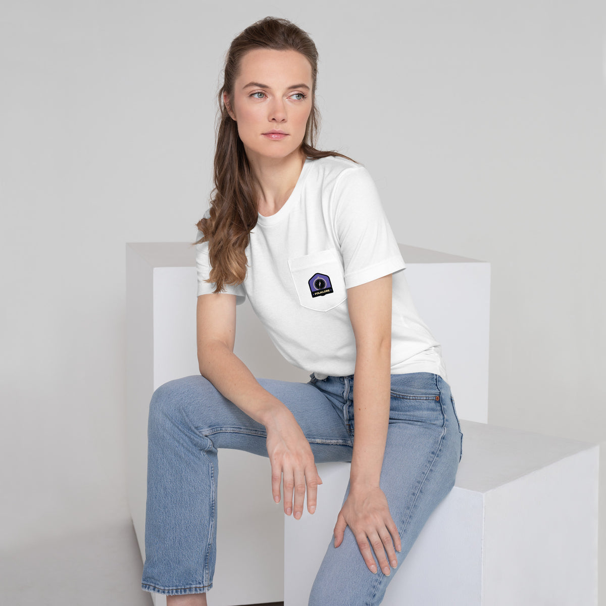 Outdoor Adventure Unisex Pocket Tee (Purple Reindeer)