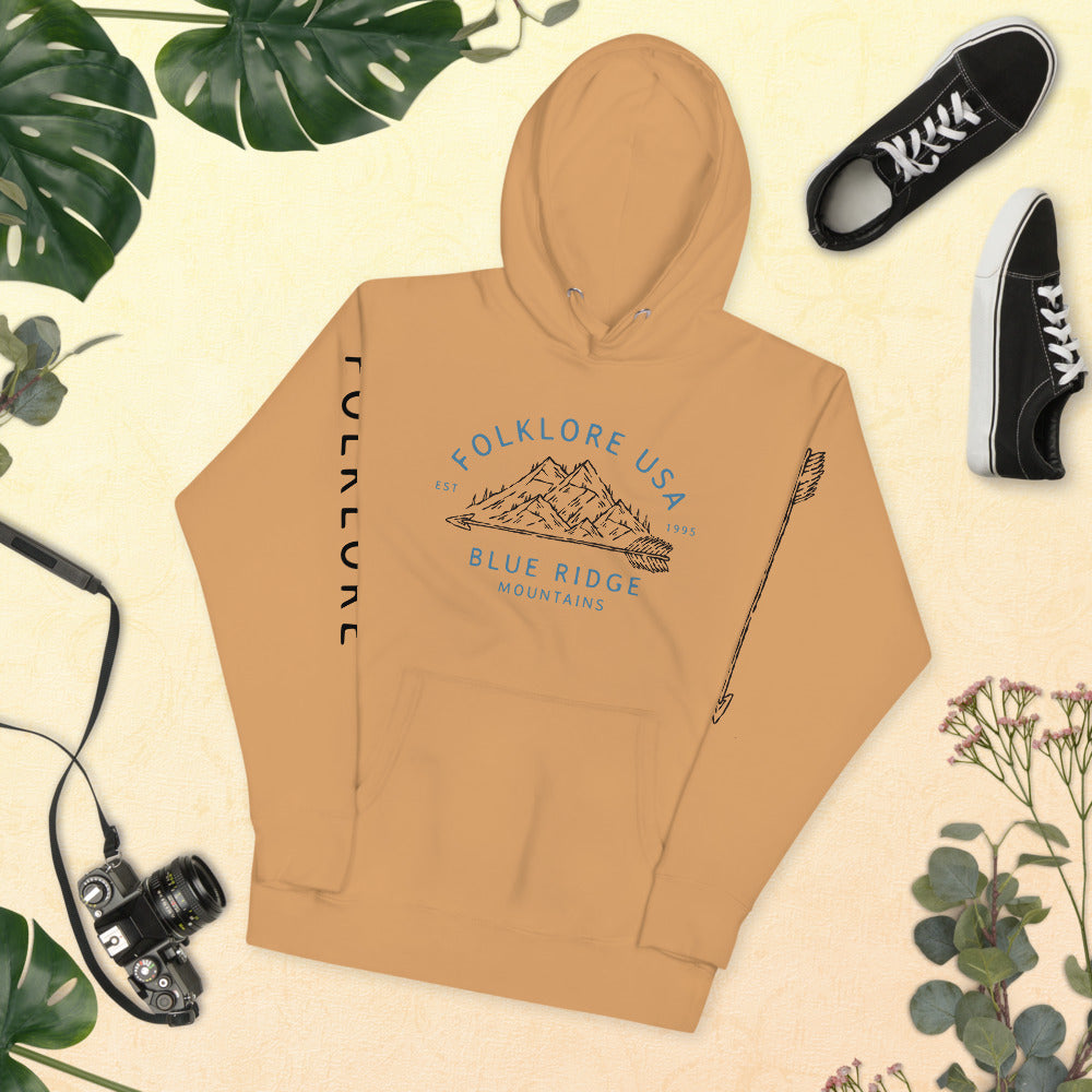 Blue Ridge Mountains Hoodie (Blue Text)