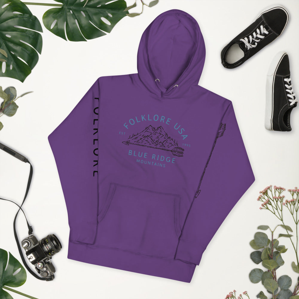 Blue Ridge Mountains Hoodie (Blue Text)