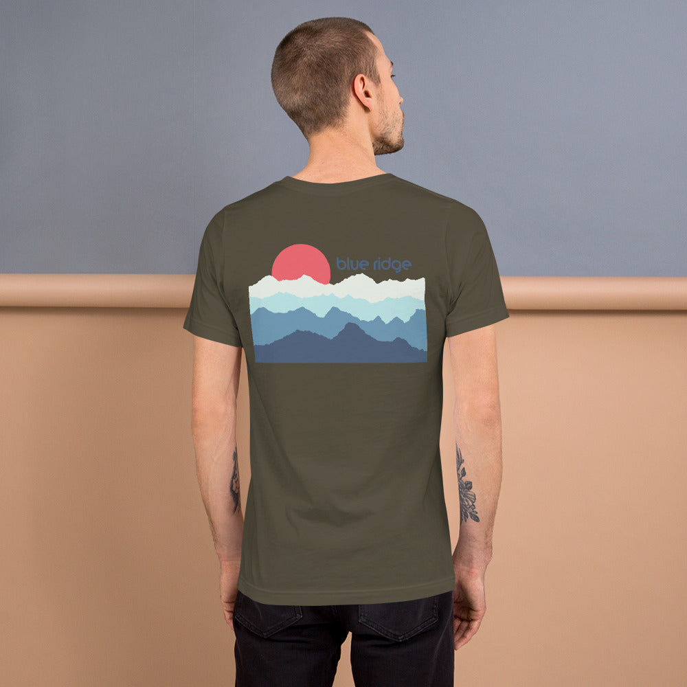 Blue Ridge Mountains #2 Unisex Short Sleeve Tee