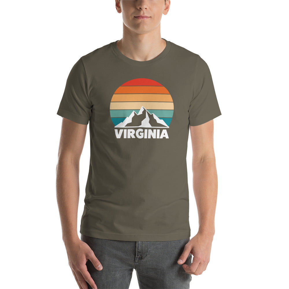 Retro Virginia Sunset Silhouette T-Shirt