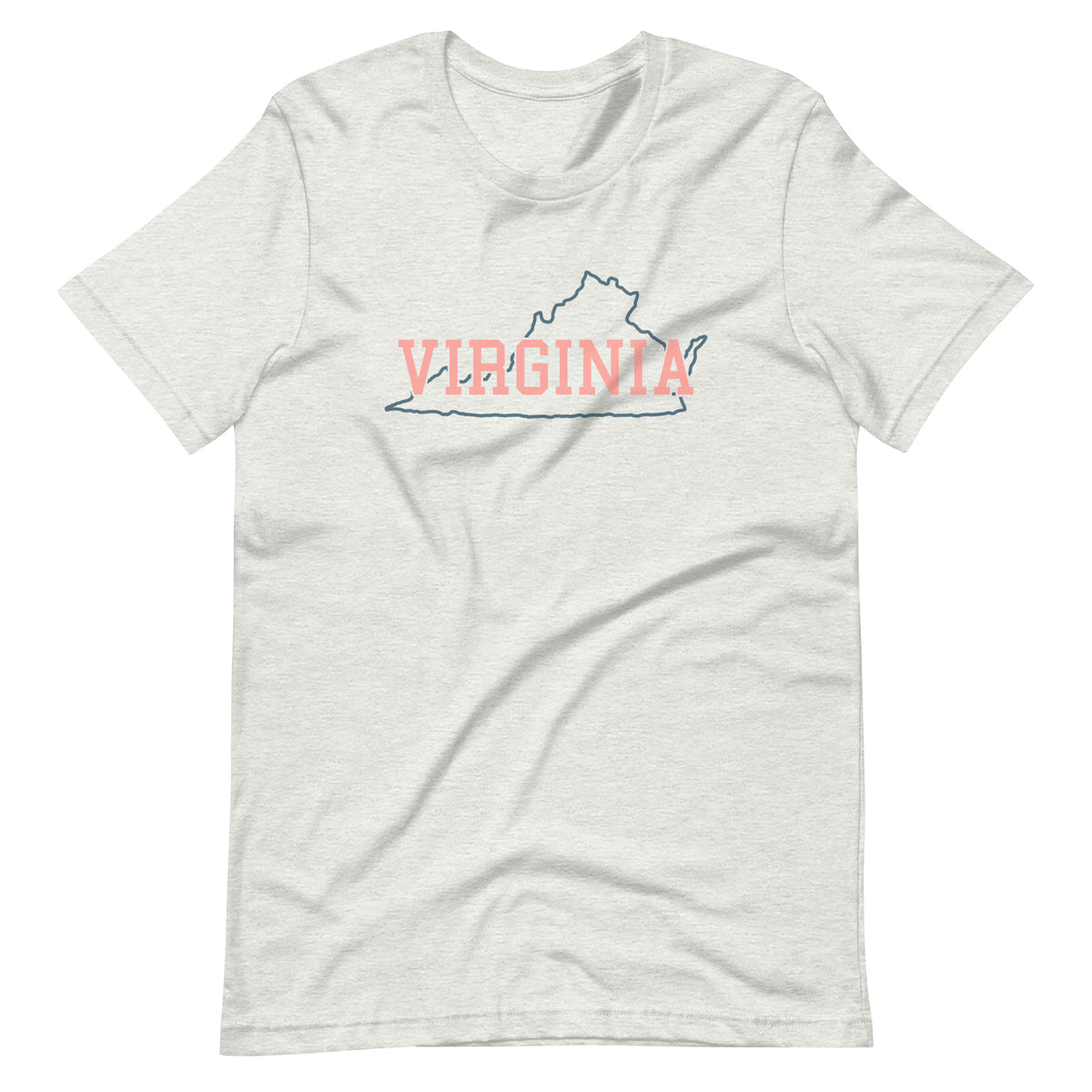 Virginia State Pastel Pink Unisex Tee