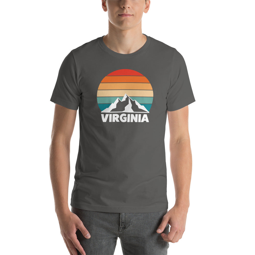 Retro Virginia Sunset Silhouette T-Shirt