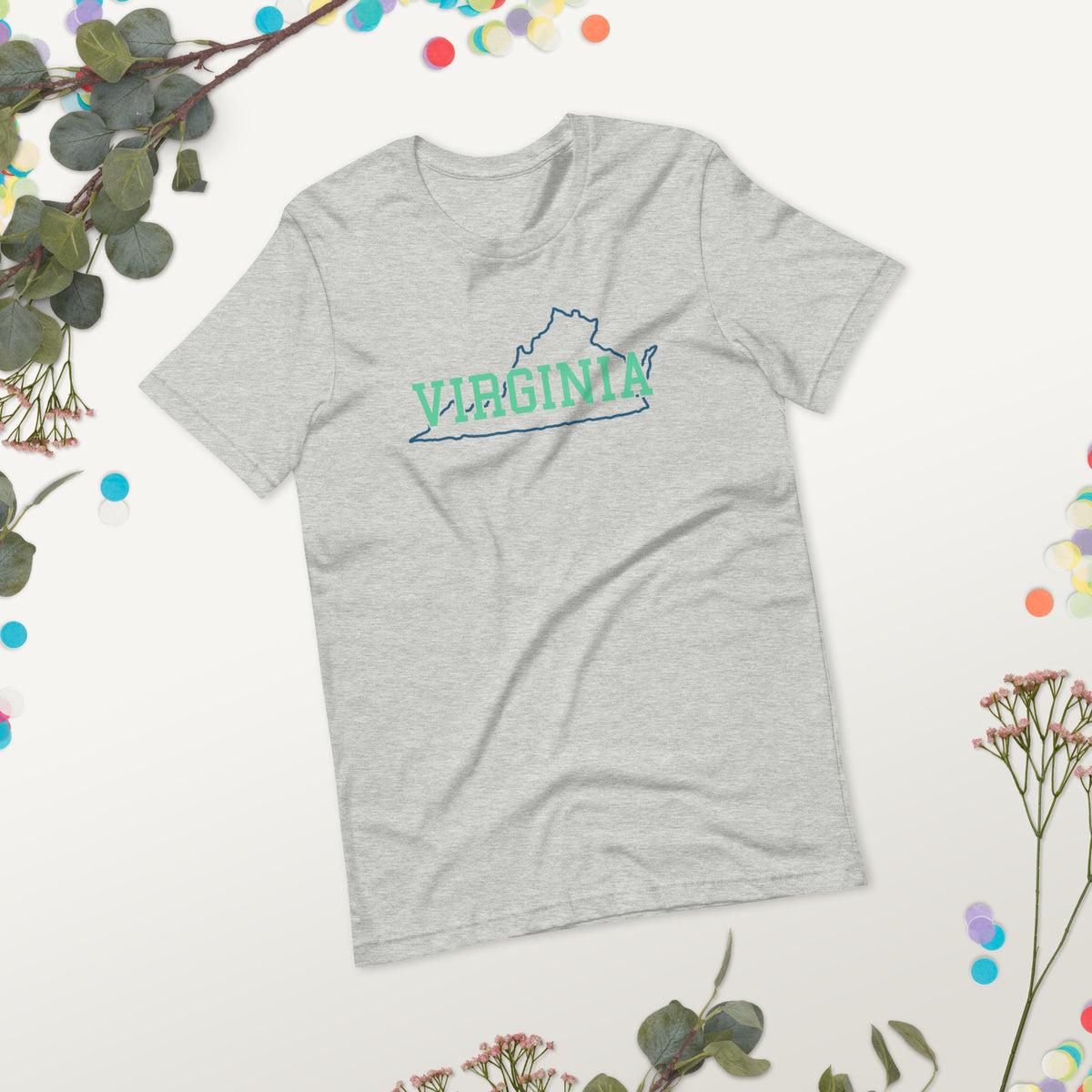 Virginia State Mint Green Unisex Tee