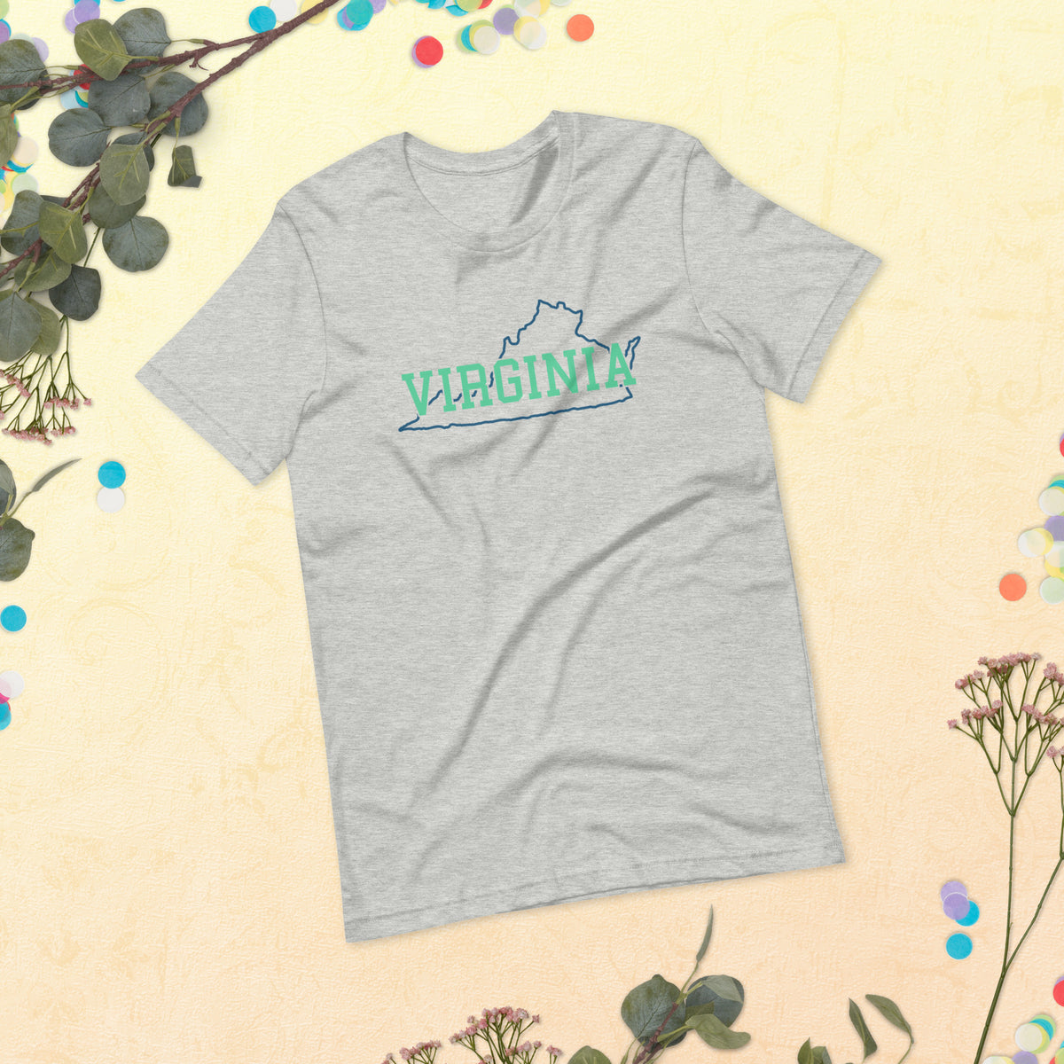 Virginia State Mint Green Unisex Tee