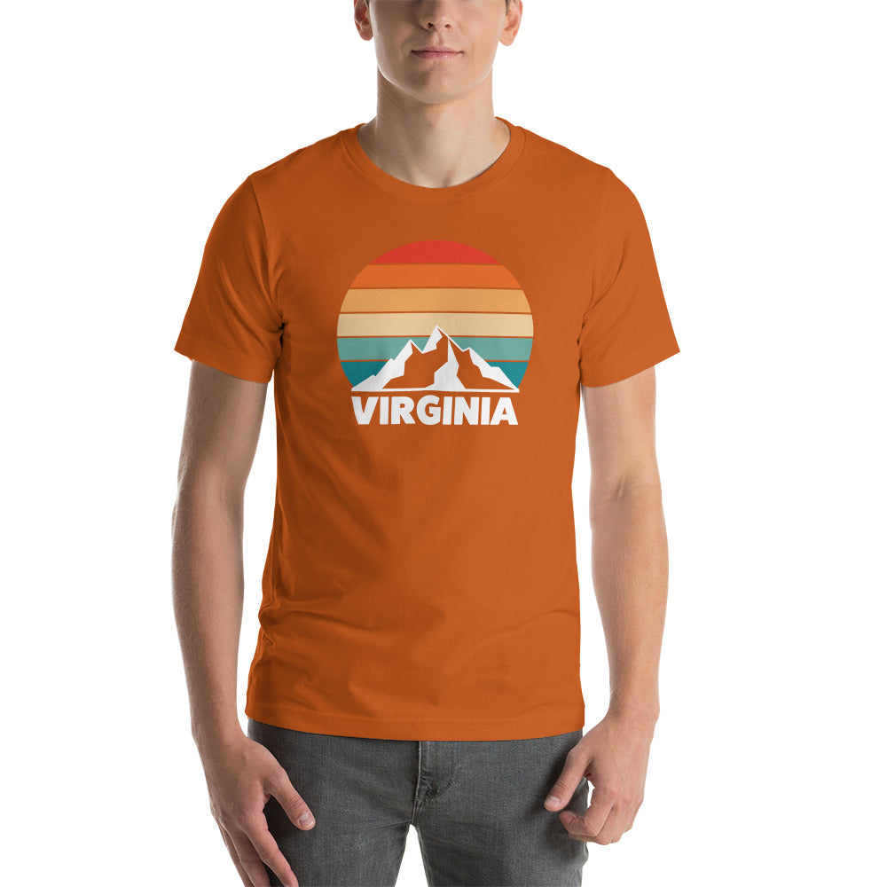 Retro Virginia Sunset Silhouette T-Shirt