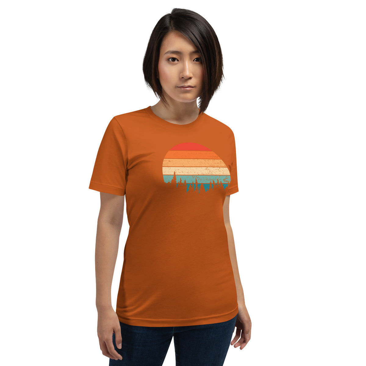 Retro Sunset Silhouette T-Shirt