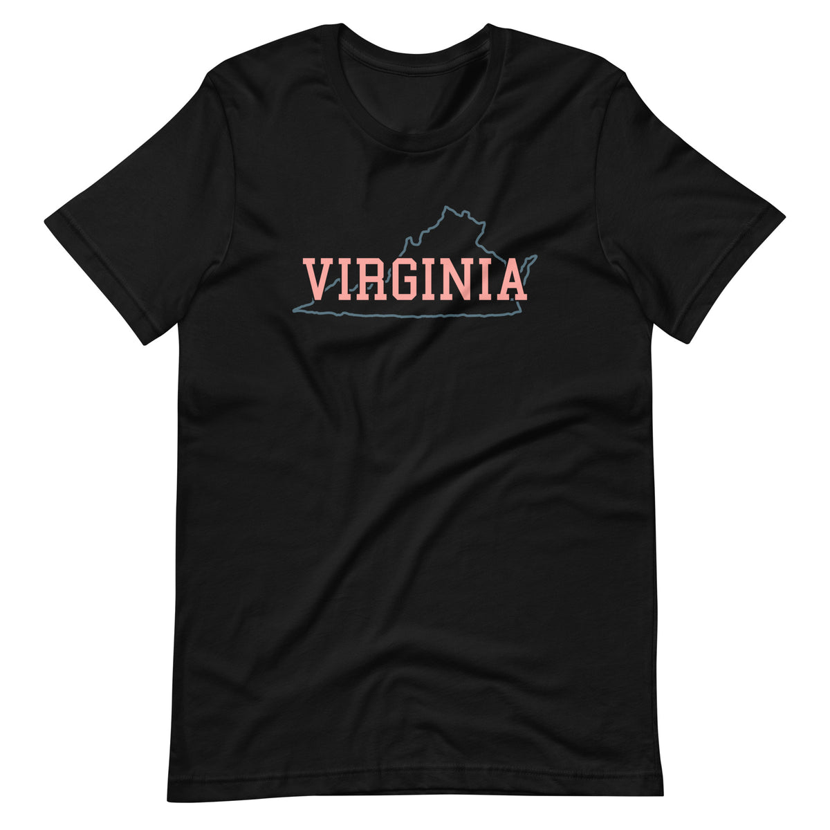 Virginia State Pastel Pink Unisex Tee