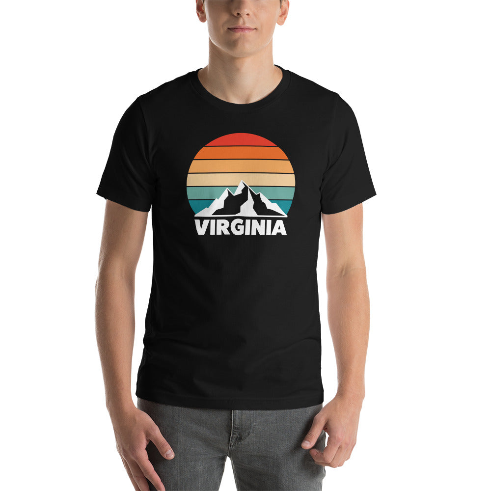 Retro Virginia Sunset Silhouette T-Shirt