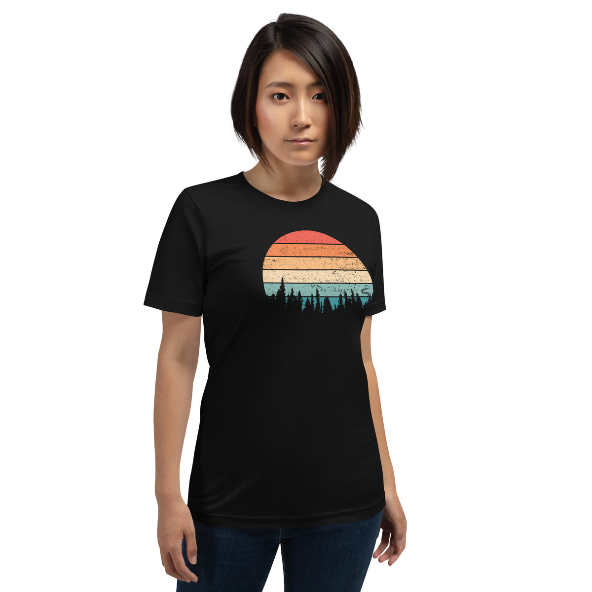 Retro Sunset Silhouette T-Shirt