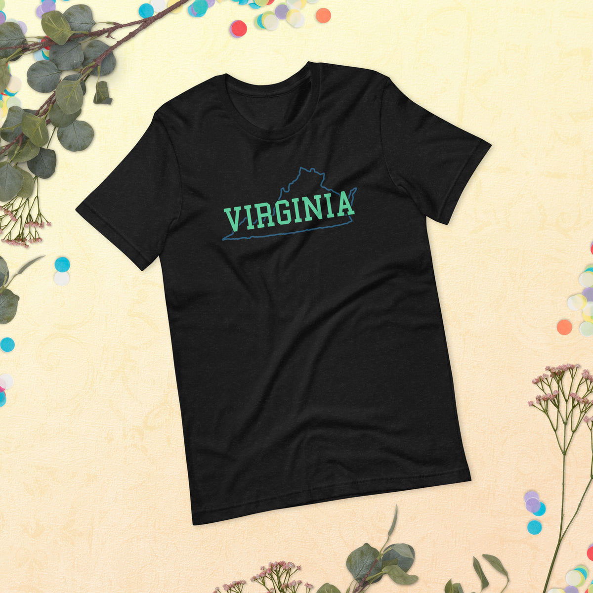 Virginia State Mint Green Unisex Tee