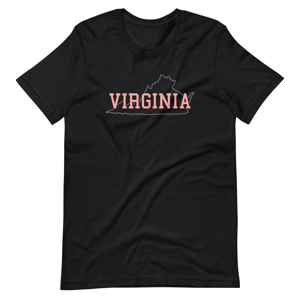 Virginia State Pastel Pink Unisex Tee