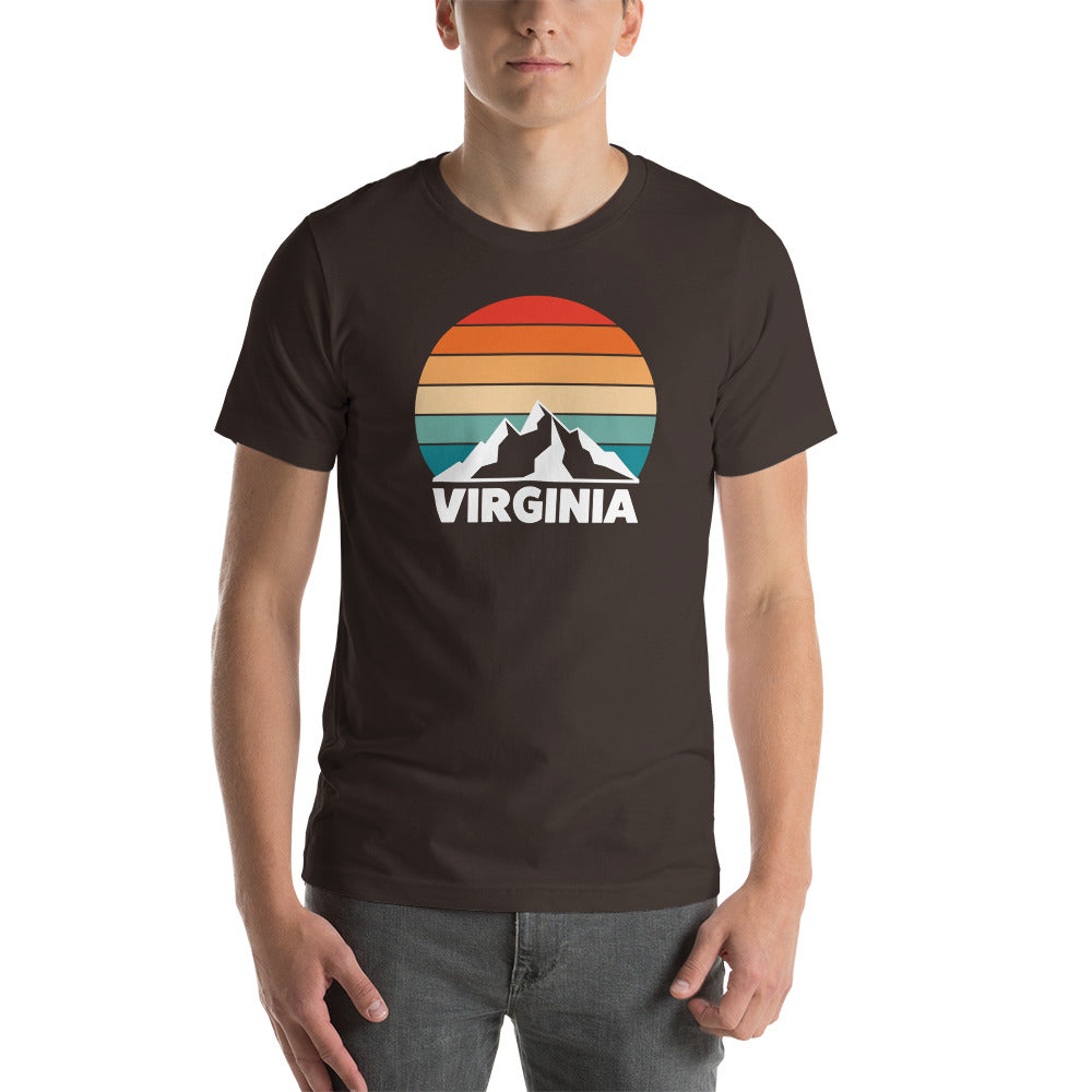 Retro Virginia Sunset Silhouette T-Shirt