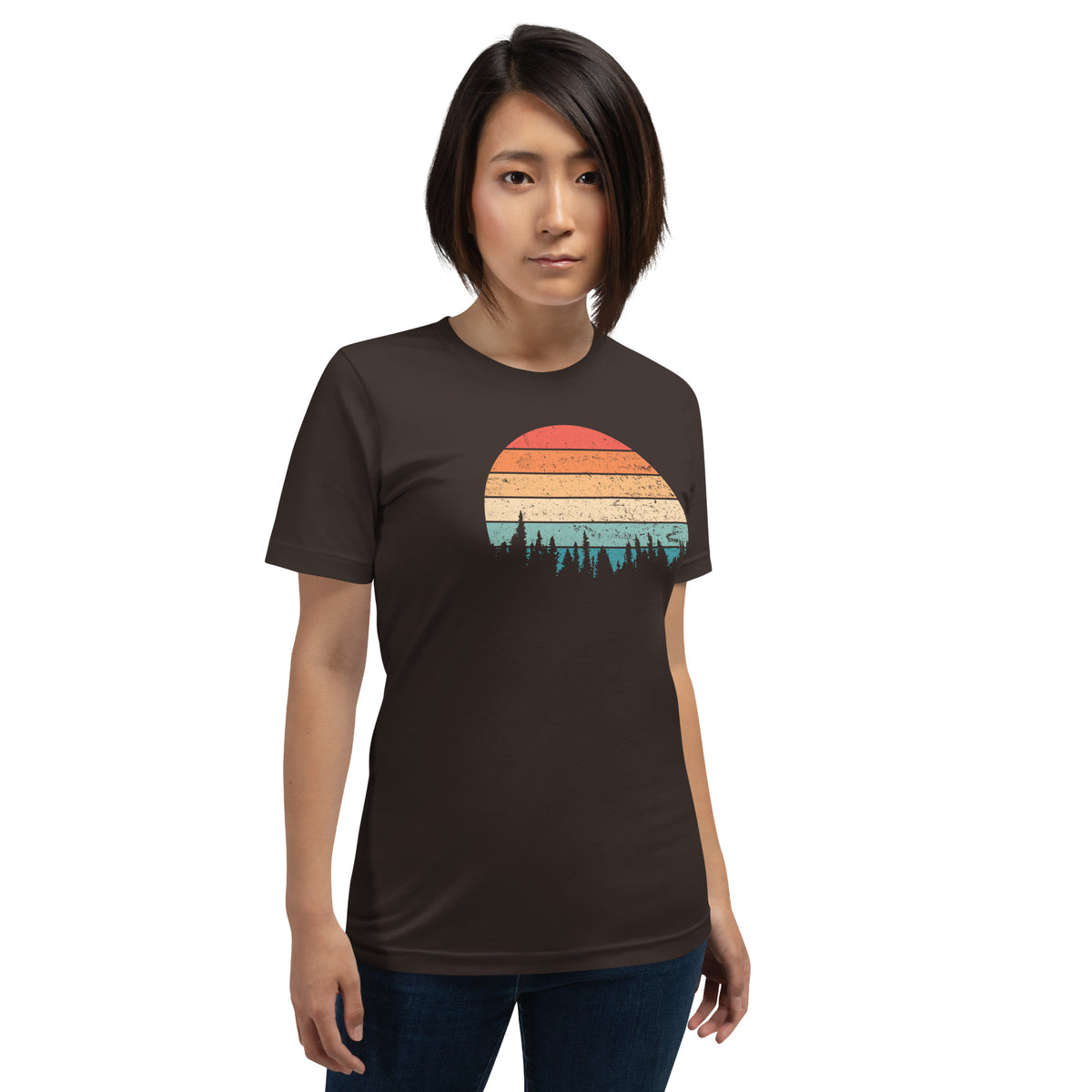Retro Sunset Silhouette T-Shirt