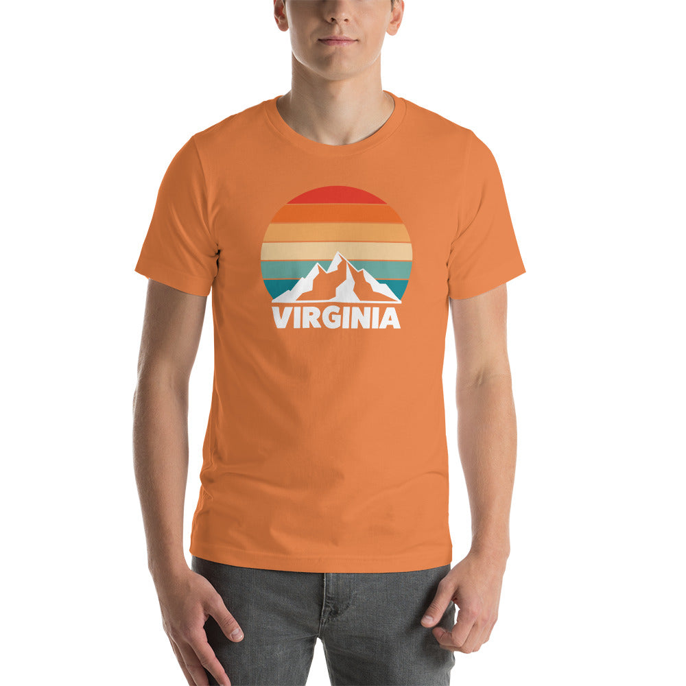 Retro Virginia Sunset Silhouette T-Shirt