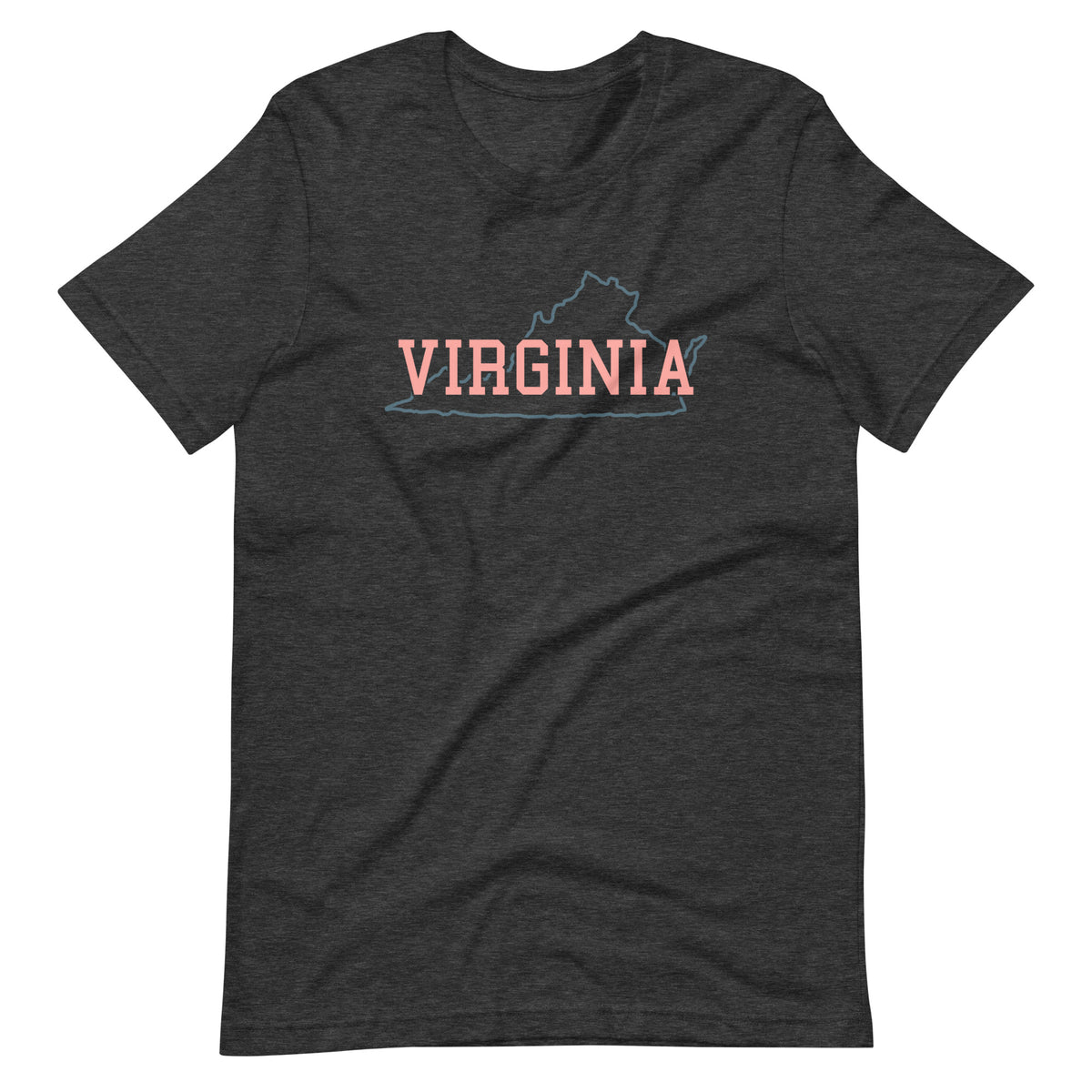 Virginia State Pastel Pink Unisex Tee