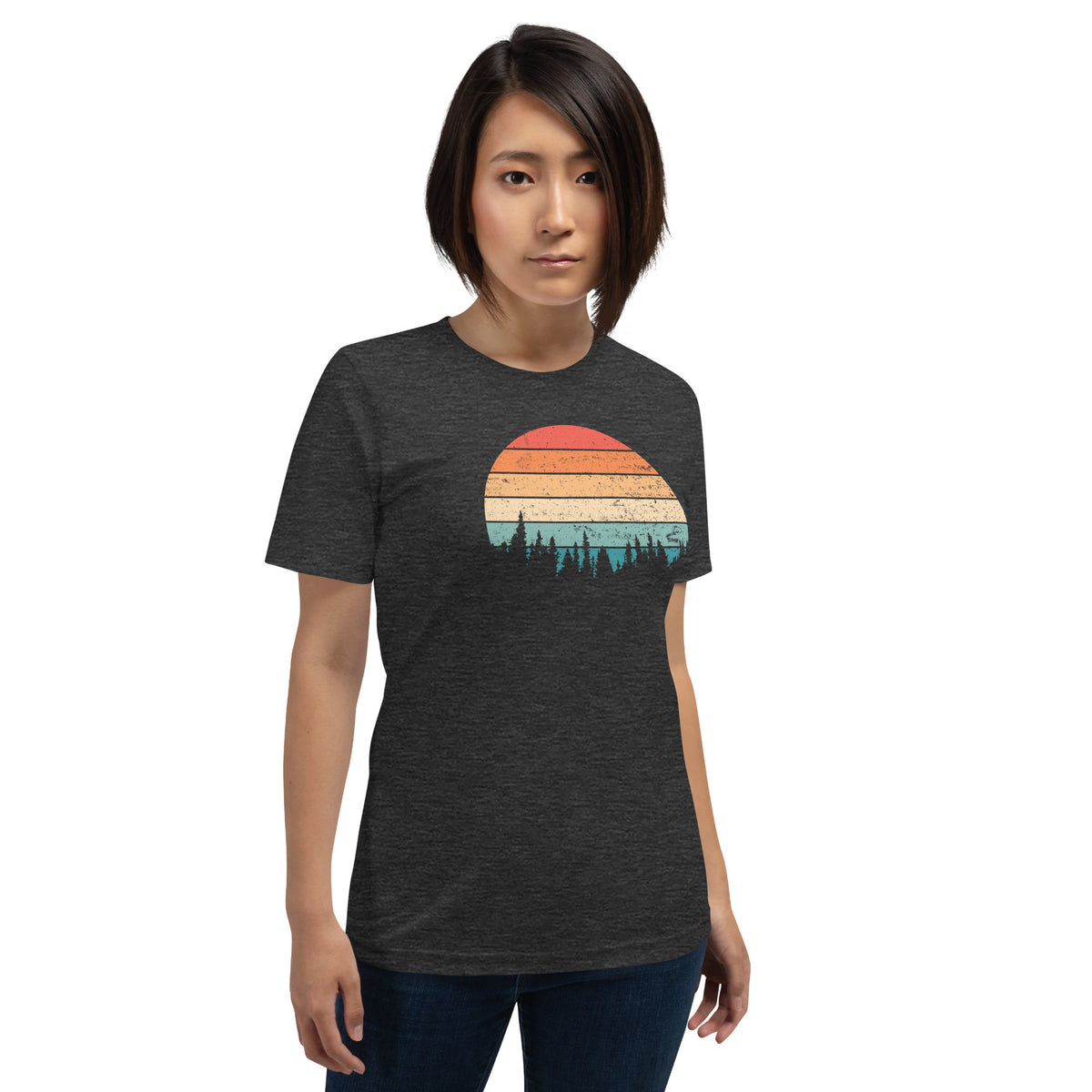 Retro Sunset Silhouette T-Shirt