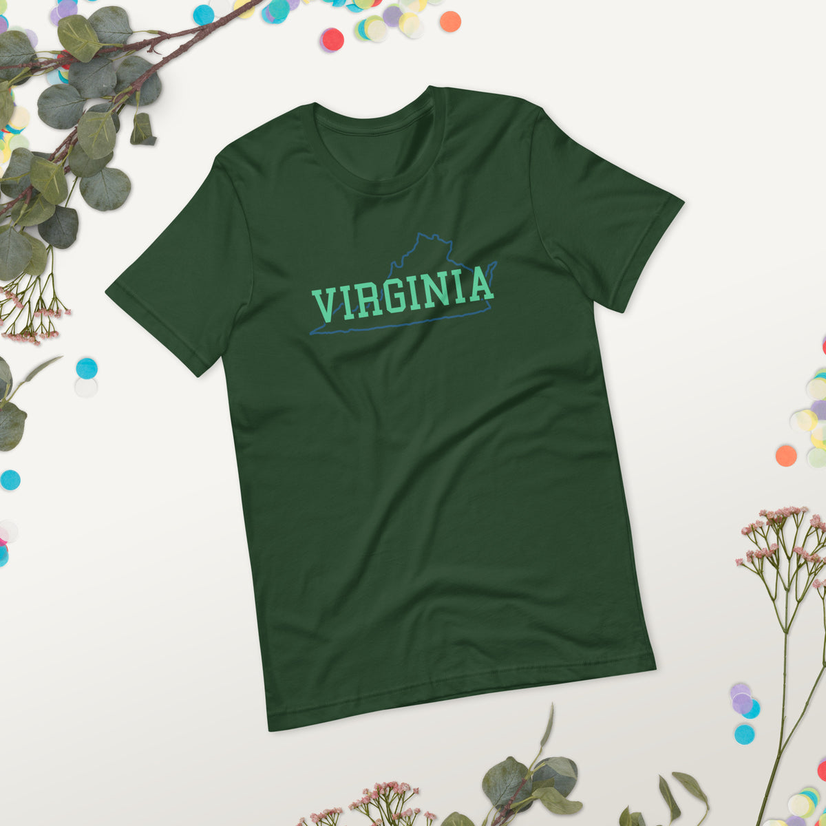 Virginia State Mint Green Unisex Tee