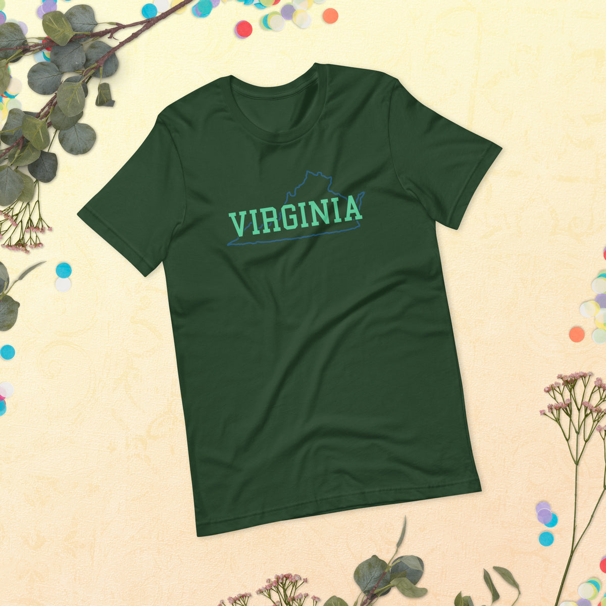 Virginia State Mint Green Unisex Tee