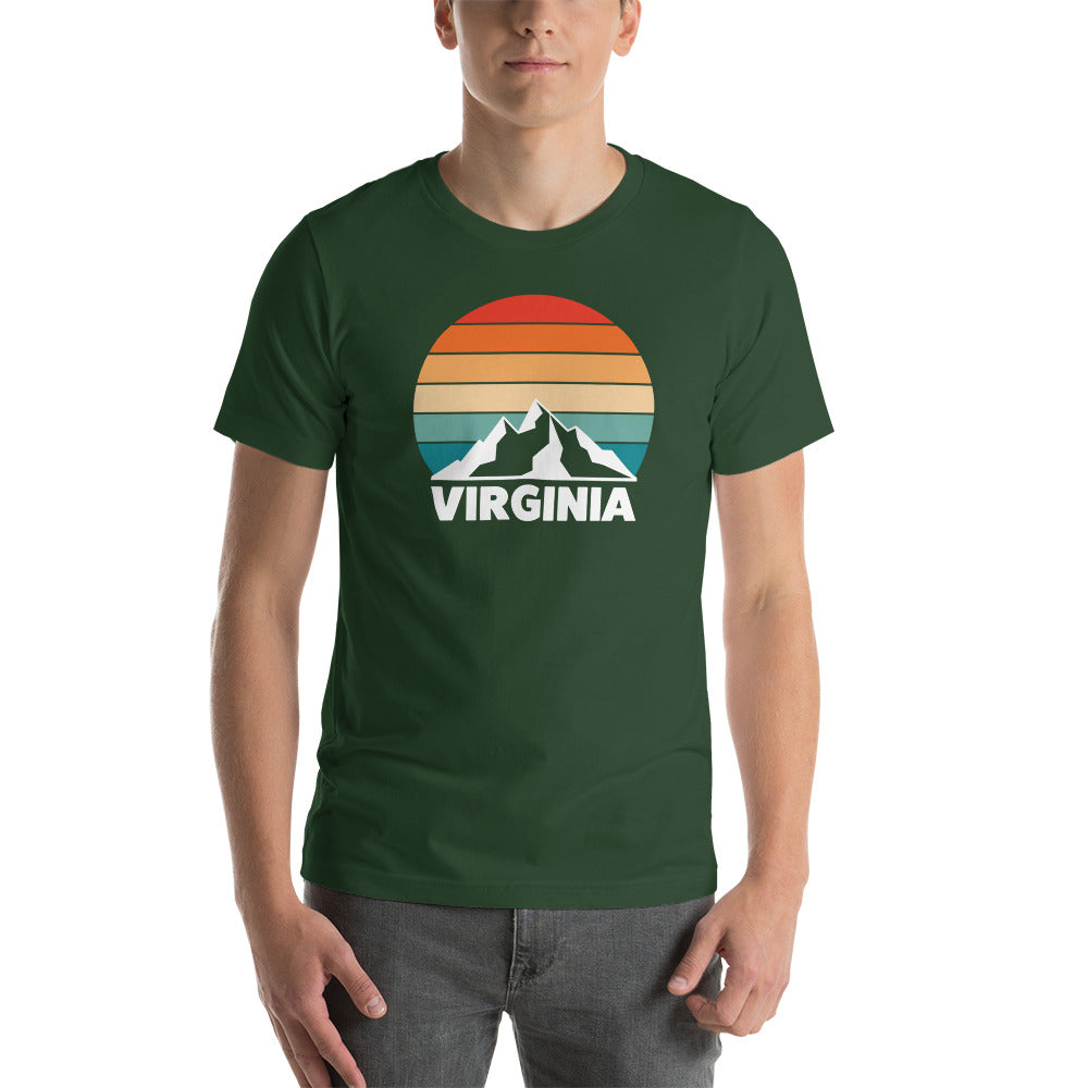 Retro Virginia Sunset Silhouette T-Shirt