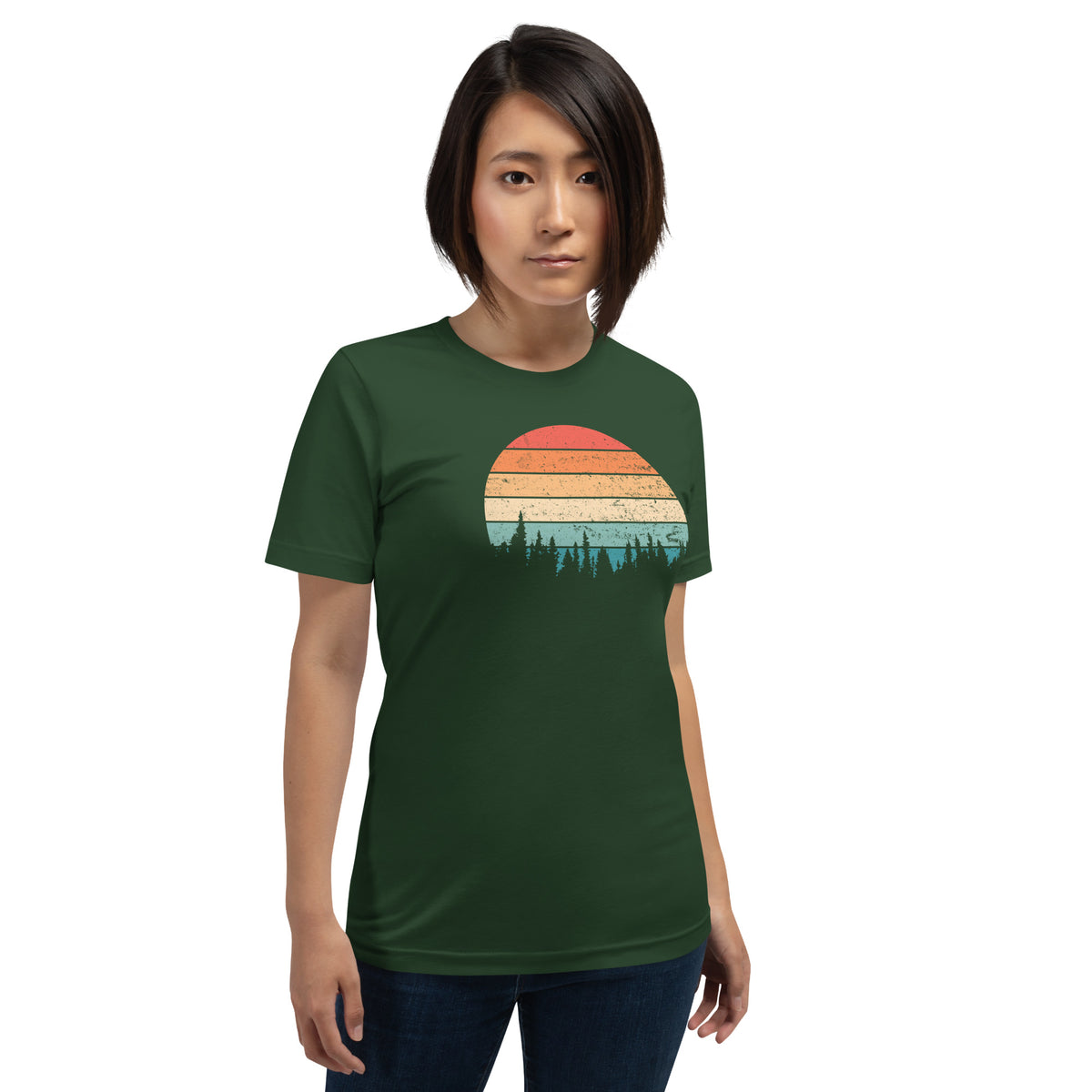 Retro Sunset Silhouette T-Shirt