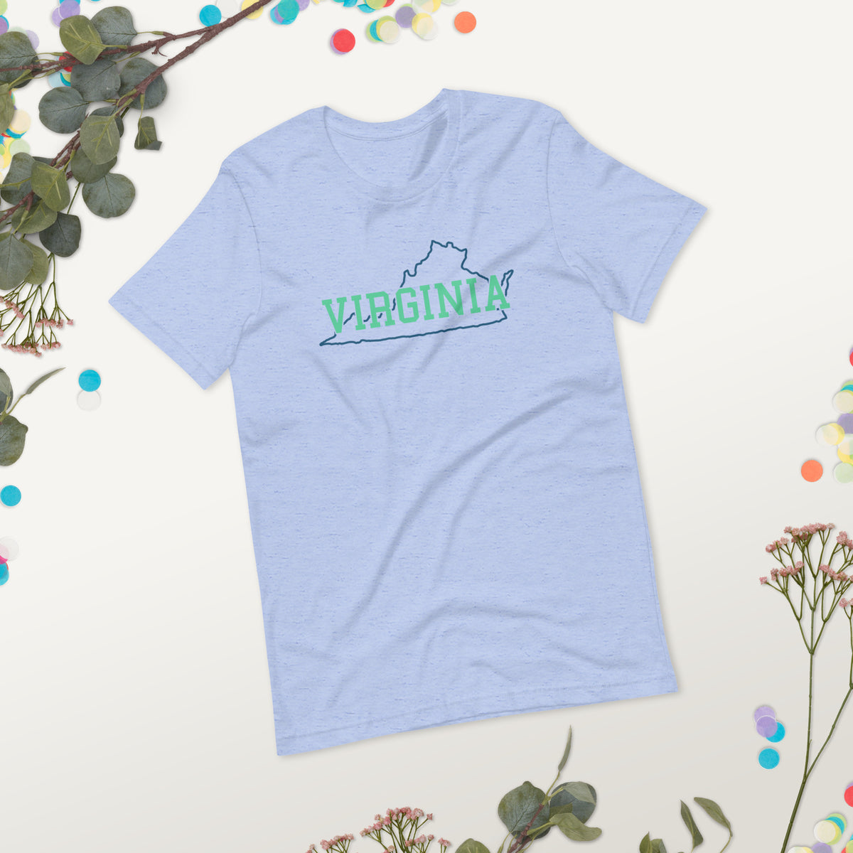Virginia State Mint Green Unisex Tee