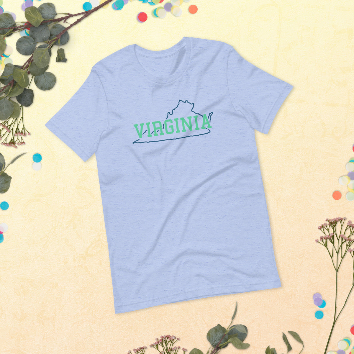 Virginia State Mint Green Unisex Tee