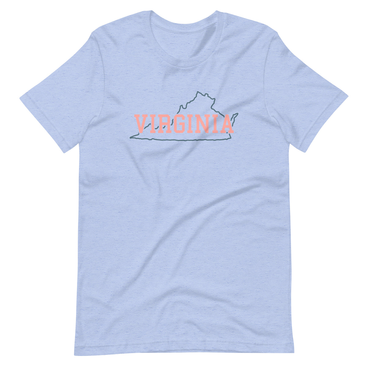Virginia State Pastel Pink Unisex Tee