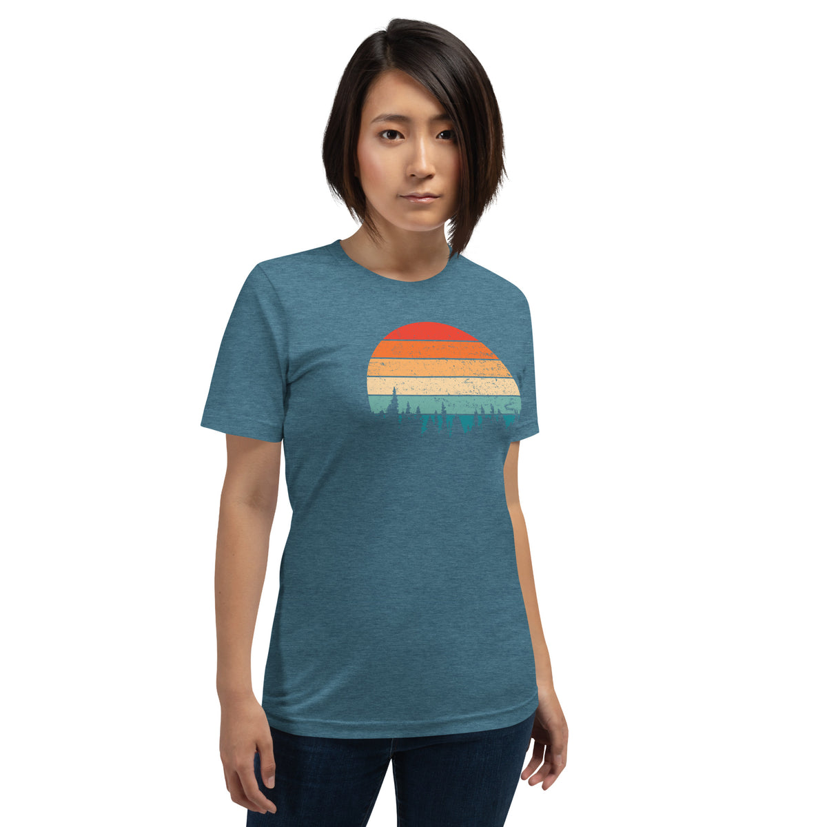 Retro Sunset Silhouette T-Shirt