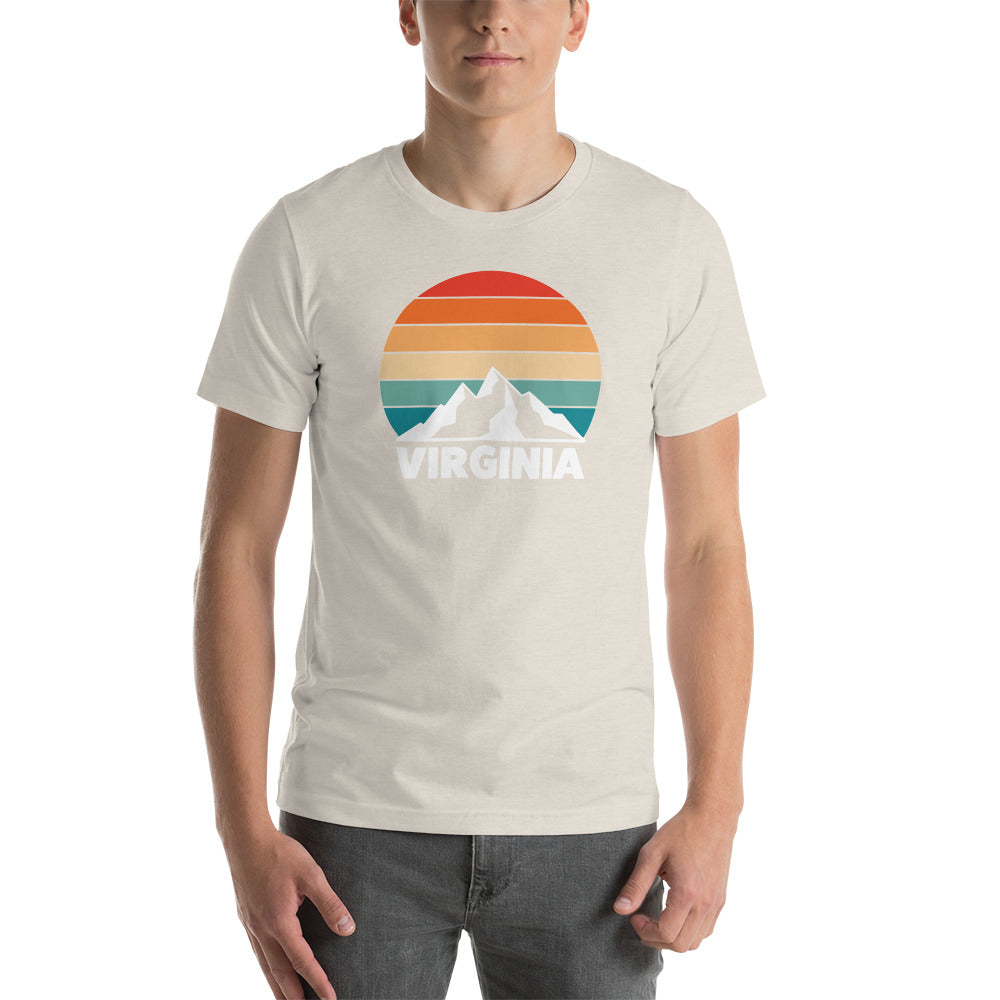 Retro Virginia Sunset Silhouette T-Shirt