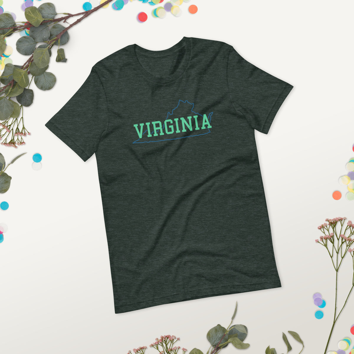 Virginia State Mint Green Unisex Tee