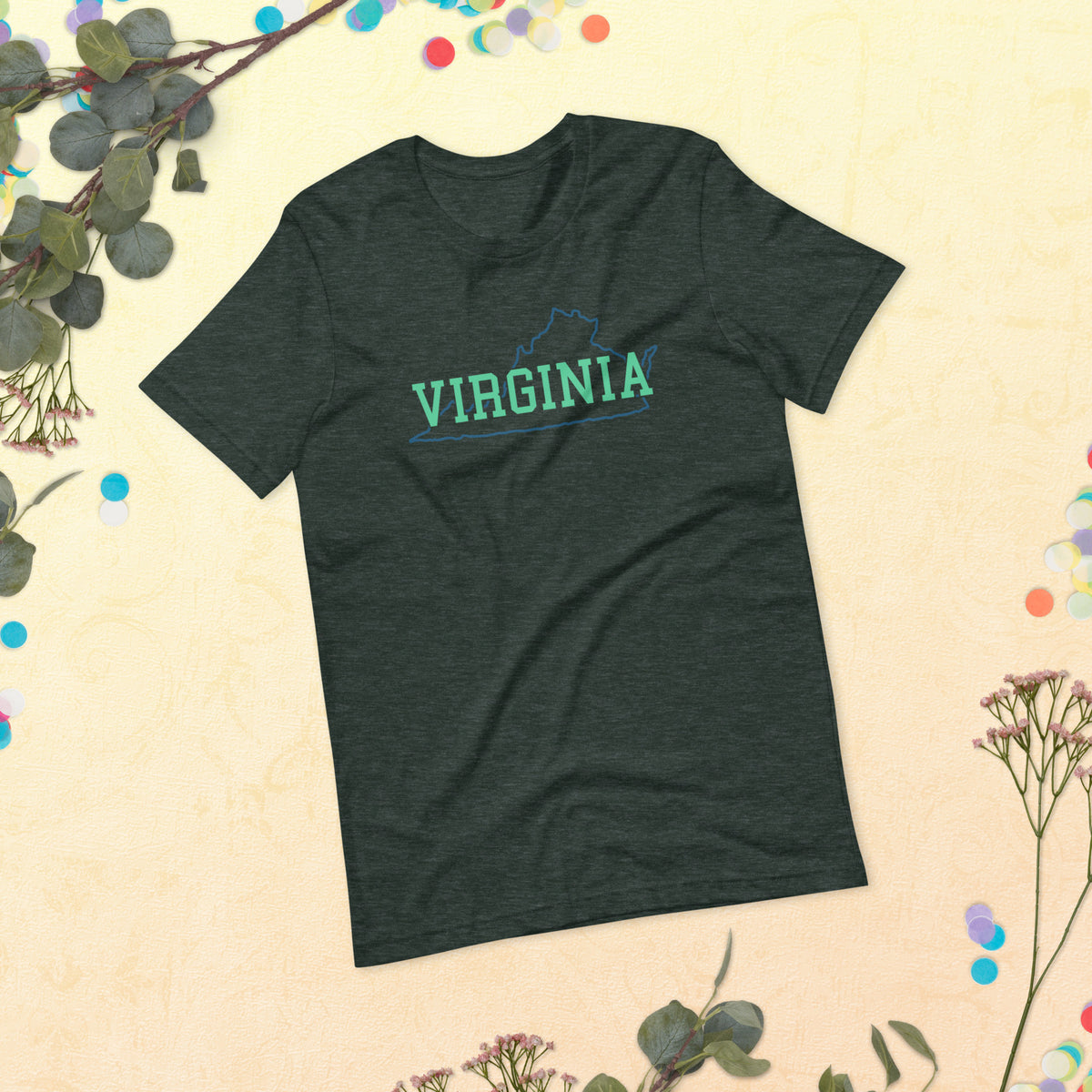 Virginia State Mint Green Unisex Tee