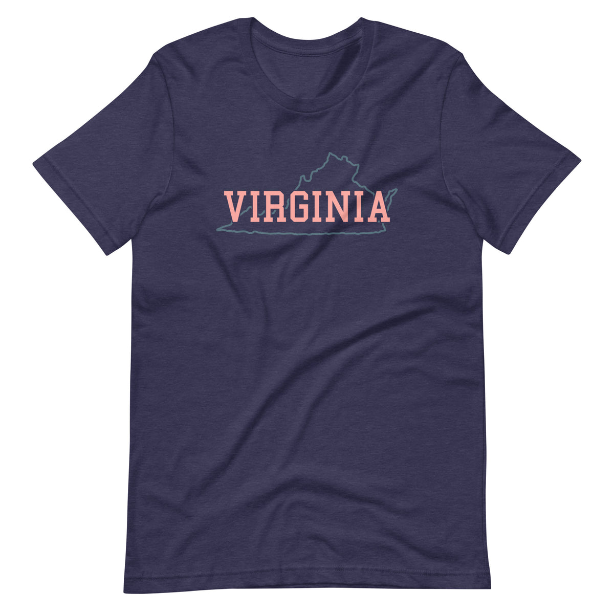 Virginia State Pastel Pink Unisex Tee