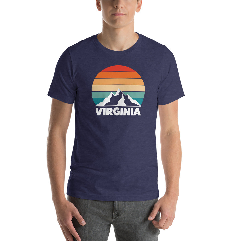 Retro Virginia Sunset Silhouette T-Shirt
