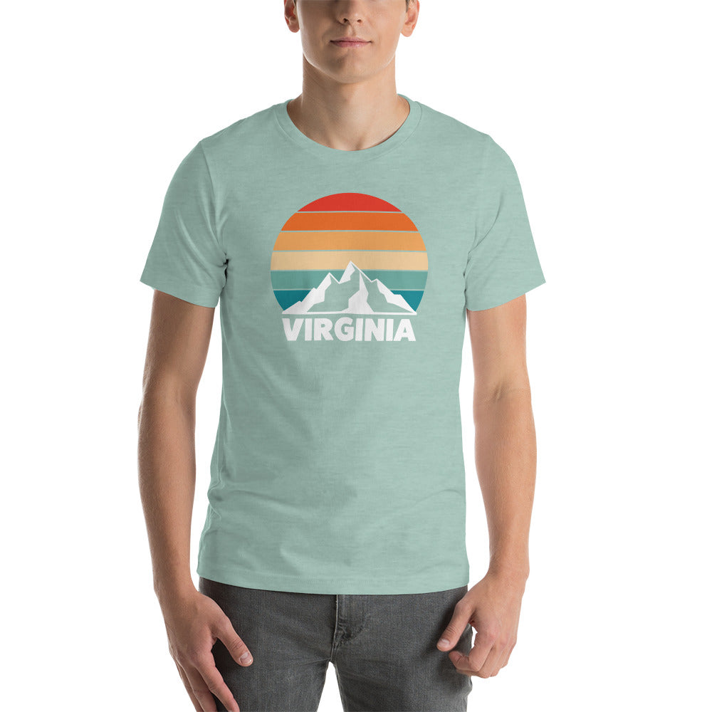 Retro Virginia Sunset Silhouette T-Shirt