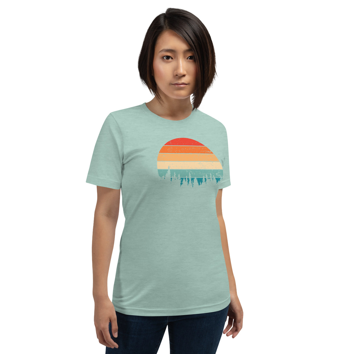 Retro Sunset Silhouette T-Shirt