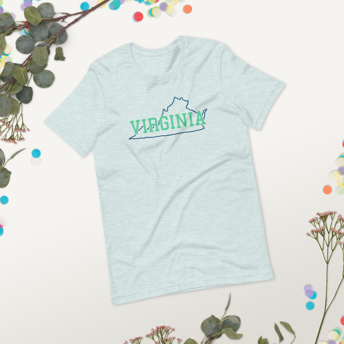 Virginia State Mint Green Unisex Tee