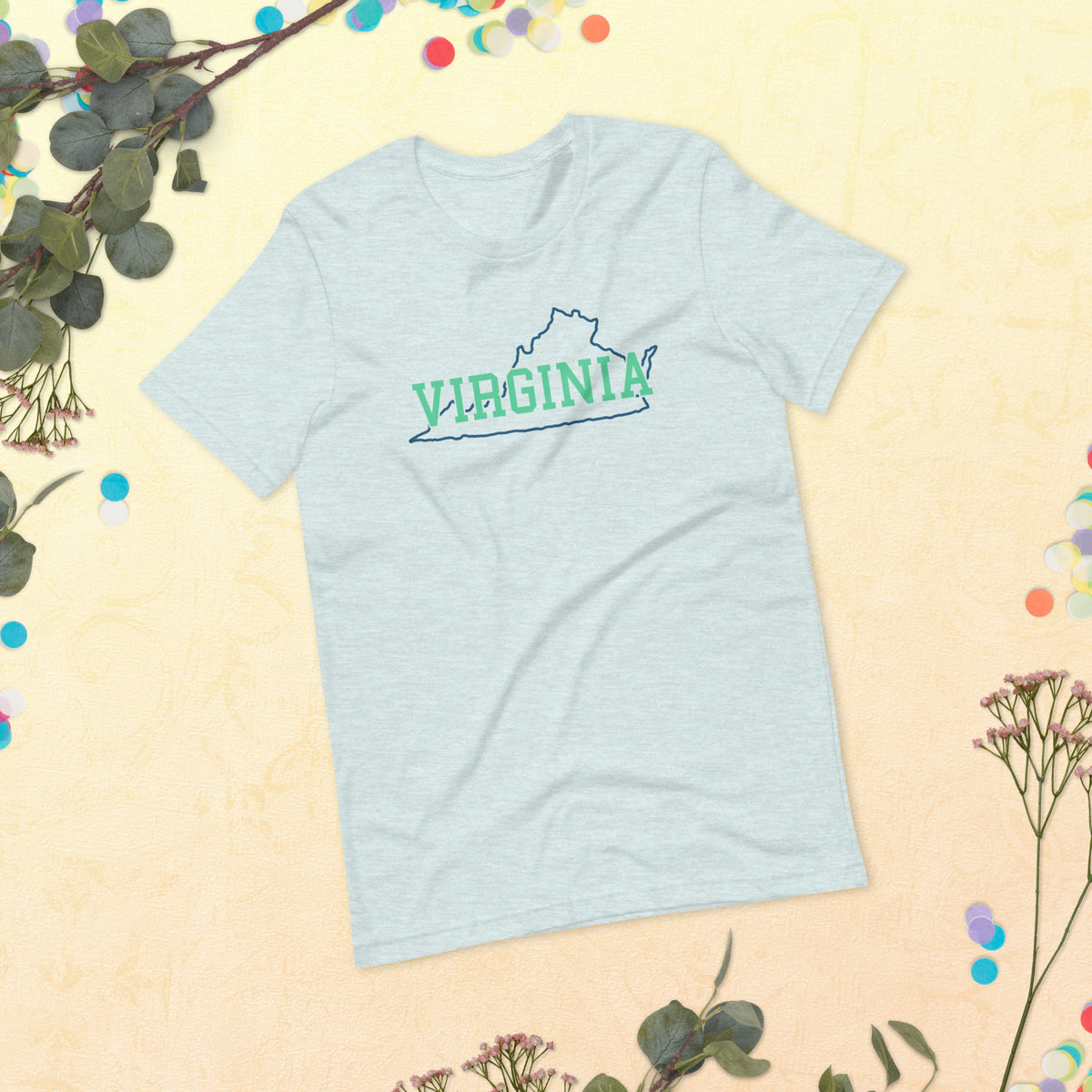 Virginia State Mint Green Unisex Tee