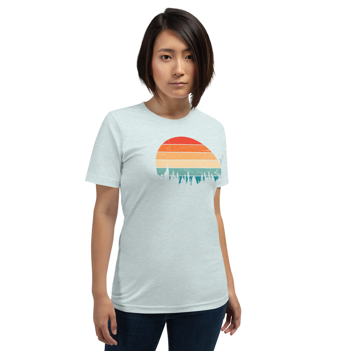 Retro Sunset Silhouette T-Shirt