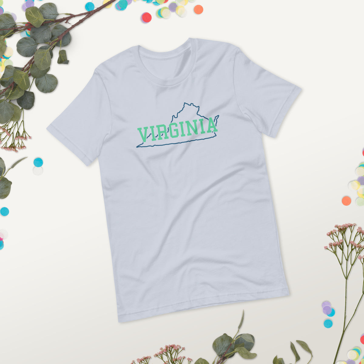 Virginia State Mint Green Unisex Tee