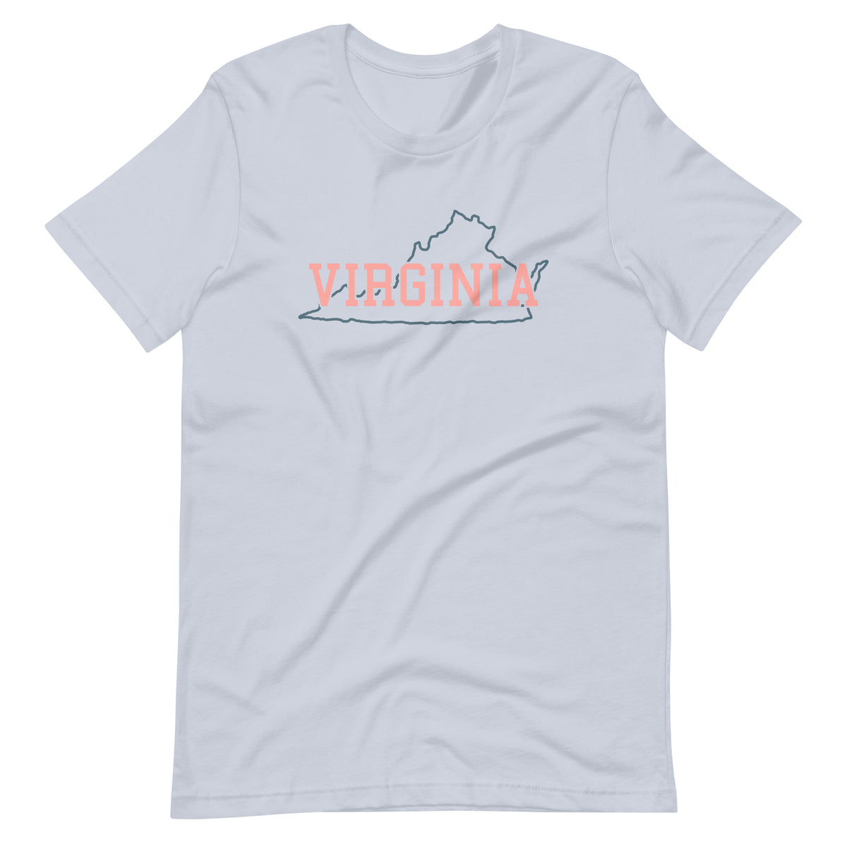Virginia State Pastel Pink Unisex Tee