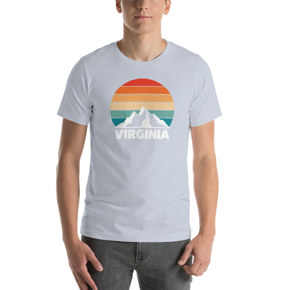 Retro Virginia Sunset Silhouette T-Shirt